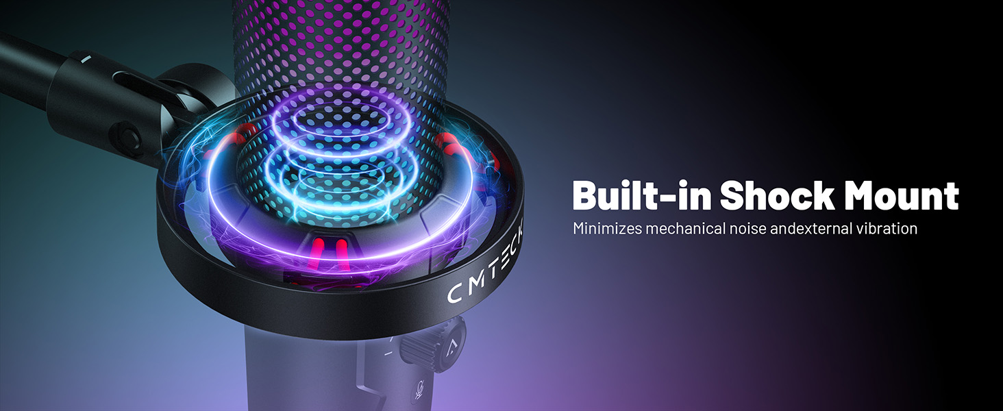 Built-in shock mount
