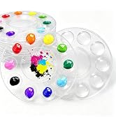 28Ps Clear Paint Tray Palettes Plastic for Kids to Put Cupcake,Art Painting