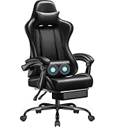 Homall Gaming Chair, Video Game Chair with Footrest and Massage Lumbar Support, Ergonomic Compute...