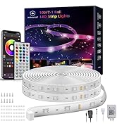 Ledagic 100ft Outdoor Led Strip Lights Waterproof, Ip68 Outside Led Light Strip Waterproof with R...