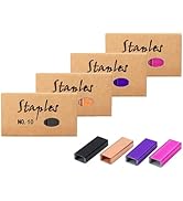 Mogoostry Colored Mini Staple Refills for Mini Stapler - Jam Free, 1000pcs/Pack (4 Packs No.10 To...