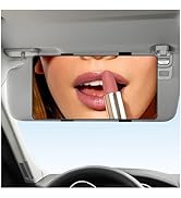 HD Large Car Mirror Vanity with Straps,Multifunctional CCar Makeup Mirror for Cars Sun Visor,Esse...