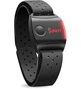 Sunny Health &amp; Fitness Heart Rate Monitor Armband with LED Indicator, Step Counter, Comfortable S...