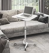 Techni Mobili Sit Mobile Computer Stand with Height Adjustable and Tiltable Tabletop Laptop Cart,...