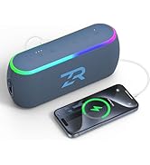 ZICOROOP Bluetooth Speaker, Portable Wireless Speakers with Hooks, 40W Deep Bass EQ, IPX6 Waterpr...
