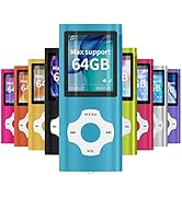MYMAHDI Support TF Card USB Port Slim Small Multi-Lingual Selection 1.8 LCD Portable MP3/MP4, MP3...