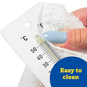 mercury-free thermometer,thermometer for indoor science use,easy-to-read,dual-scaled,student 