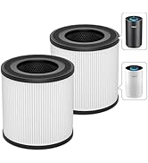 VNIUP 2 Pack ZQA-4000C Replacement Filter ZQA-4000C Air Purifier, H14 True Air Cleaner 360° 3-Sta...