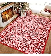HUGEAR Christmas Large Area Rug 8x10 Living Room Rug Machine Washable Rugs Low Pile Carpet Indoor...