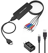 LVY HDMI to Component Converter Adapter, Support 1080P HDMI to YPbPr Converter Compatible DVD, VC...