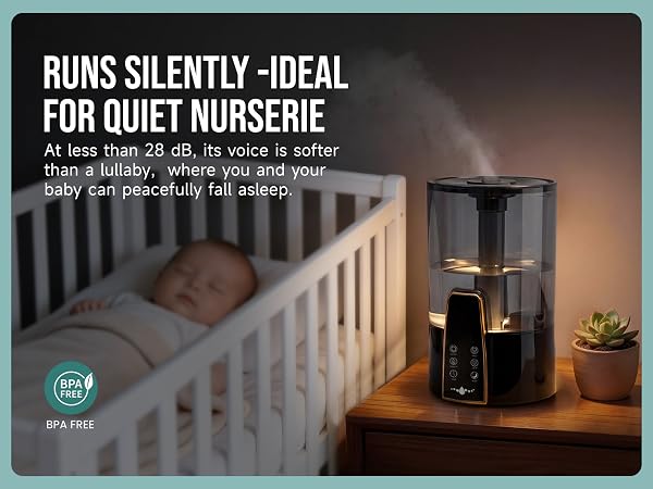 RUNS SILENTLY -IDEAL FOR QUIET NURSERIE