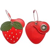 CuteLeather Luggage Tag Holder with Airtag Case Set,Hidden Compartment for AirTag Travel Suitcase...