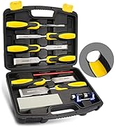 DOWELL 10PCS Wood Chisel Tool Set Sturdy Chisel, 1/4 inch,1/2 inch,3/4 inch,1 inch, 1-1/4",1-1/2"...