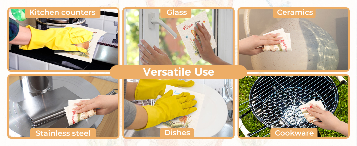 Swedish Dishcloths for Kitchen
