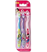 Brush Buddies 3 Pack Barbie Toothbrush for Kids, Children's Toothbrushes, Soft Bristle Toothbrush...
