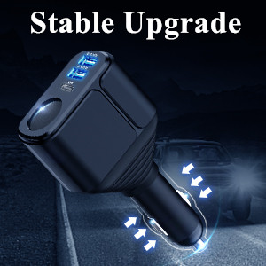 usb c iphone car charger adapter cigarette lighter splitter usb charger adapter