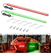 YONGMING Led Boat Navigation Lights, 12 Volt Waterproof Red and Green Boat Bow Interior Lights fo...