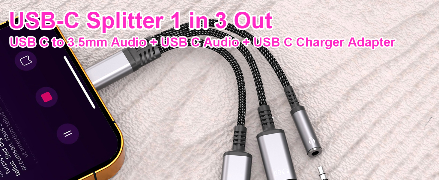usb c to 3.5mm audio adapter