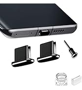 VIWIEU USB C Port Cover Plugs Metal Anti Dust Cap Protectors 2 PCS Compatible with Samsung Galaxy...