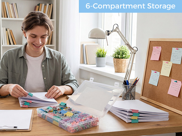 Paper Clips and Binder Clips Set Assorted Sizes