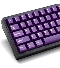 dagaladoo Double Shot PBT keycaps for Mechanical Keyboard,Shine Through keycap Cherry Profile,Gradie...
