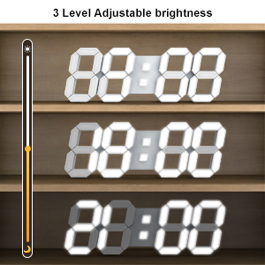 large led digital wall clock
