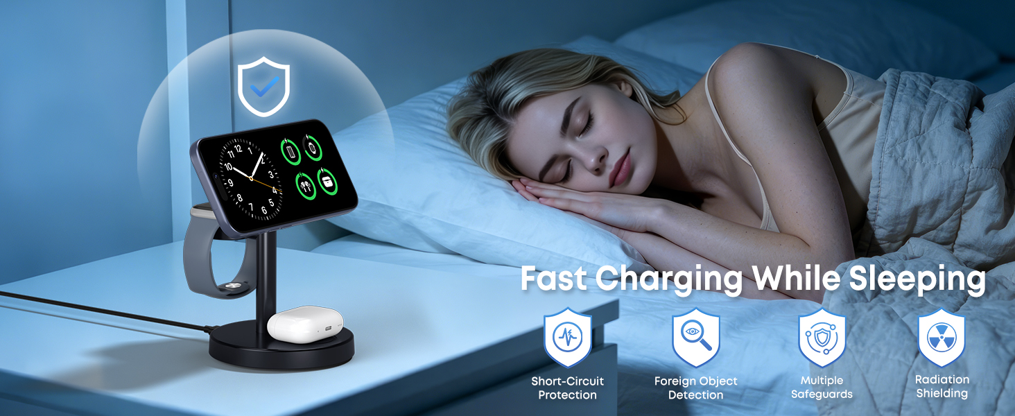 3 in 1 Fast Wireless Charging Station for Apple