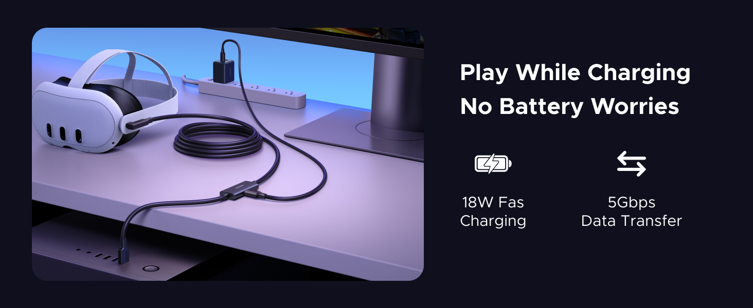 Play While Charging No Battery Worries