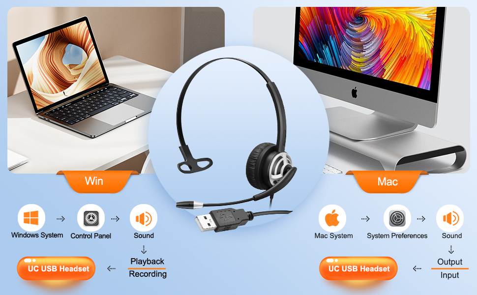 usb computer headset