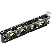 Torpedo Level, Magnetic Conduit Level with 4 Vials, V-Groove and Magnet Track, Aluminum Alloy Con...