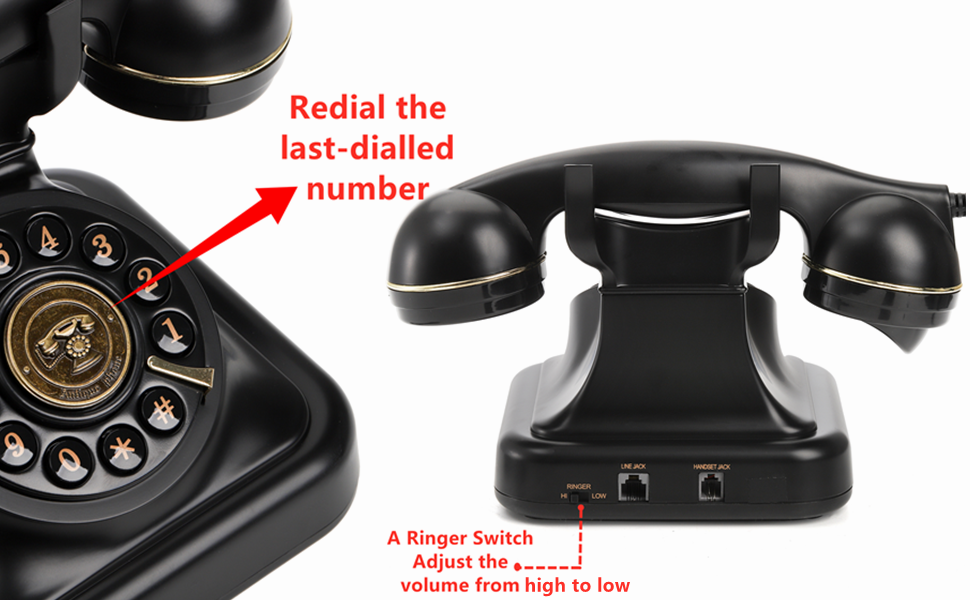 Peohud Retro Landline Telephone