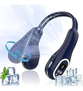 VEKK Portable Neck Fan 360° Wind Direction Adjustment Bladeless Fan, 6000 mAh Battery Operated We...