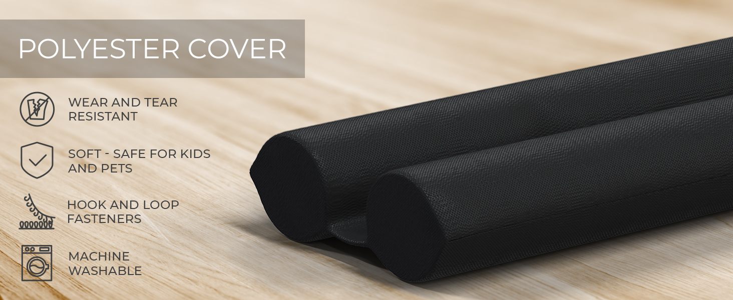 Winter door draft stopper, front door draft stopper, bottom door seal slide on, door cover bottom