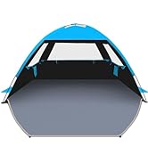 Venustas Beach Tent Sun Shelter for 3/4-5/6-7/8-10 Person, UPF 50+ UV Protection Beach Canopy, Li...