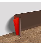 Vinyl Wall Base Baseboard Molding Trim 4" Flexible Self Adhesive Rubber Wall Base Moulding Trim P...