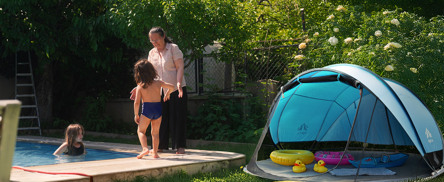 pop-up beach tent