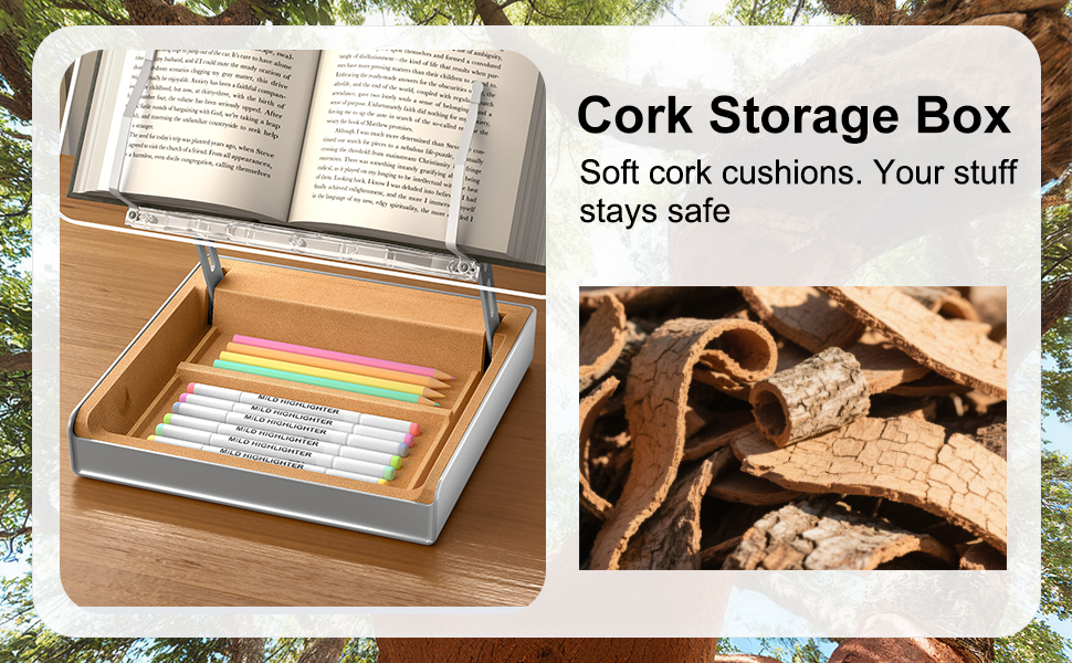Cork Storage Box Soft cork cushions Your stuff stays safe
