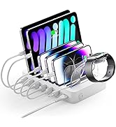 Unitek Fast Charging Station for Multiple Devices, 60W 6 Ports Charging Dock with QC 3.0, USB Cha...