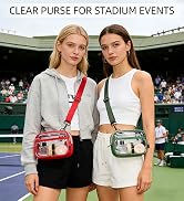 MAXTOP Clear Crossbody Bag for Stadium Events