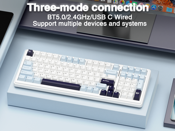 wireless mechanical keyboard custom hot swappable mechanical keyboard gaming 96% keyboard