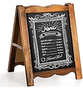 Tosnail 11" x 14" Framed Tabletop Chalkboard Signs, Double-Sided Chalk Board Magnet Board, Decora...