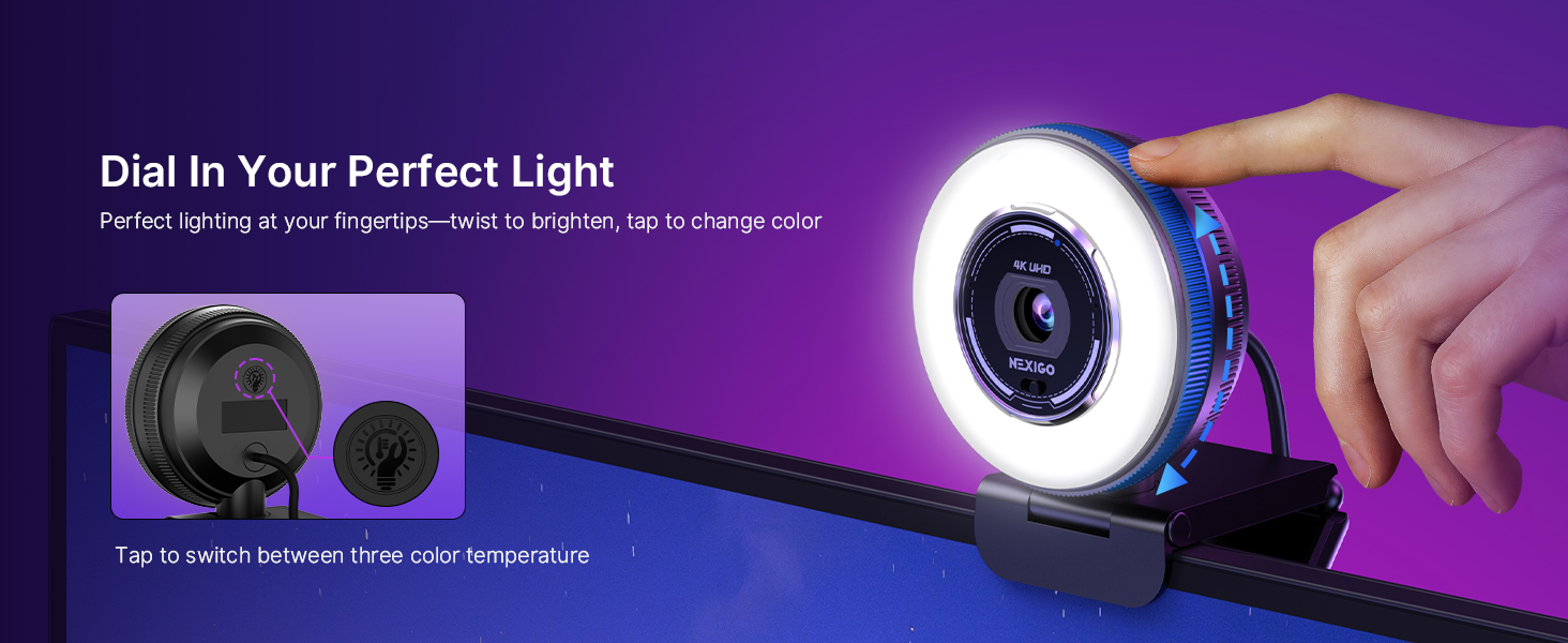 A hand adjusting brightness on the N680E Pro