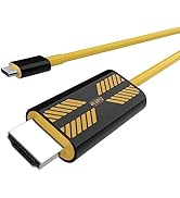 GAROGYI USB Type C to HDMI Cable 6ft/1.8M (4K@60Hz), Thunderbolt 3/4 Compatible for iPhone 15/Pro...