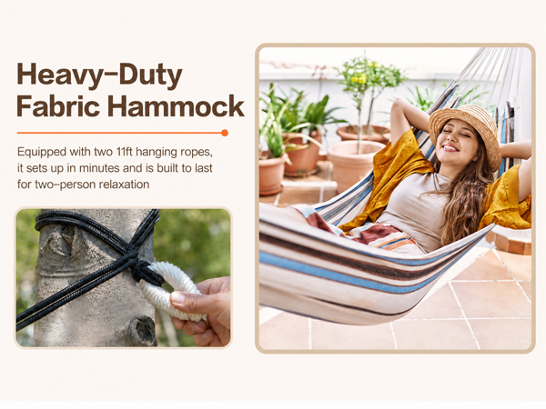 JoyView Brazilian Double Hammock