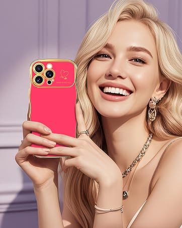 Hot Pink Wave Edge Case