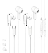 BLXSounds 2 Pack USB-C Headphones for iPhone 17 16 15,Wired Earbuds | Clear Mic &amp; Remote Control,...