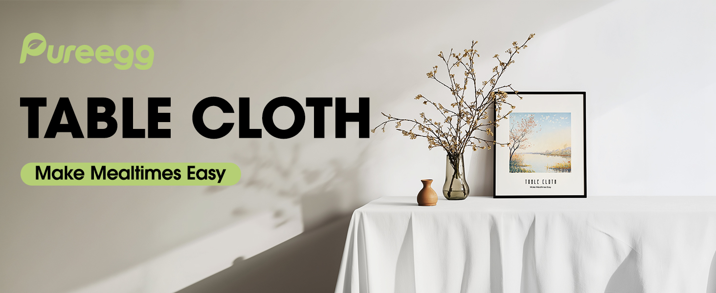white table cloth rectangle