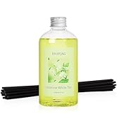Jasmine White Tea Diffuser with 20 Black Fiber Sticks, 200ml for Diffusers for Home Essentials Ba...