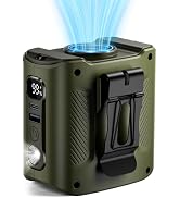 coldSky Portable Waist Fan, 10000mAh Rechargeable Belt fan with LED Display &amp; 60H Runtime, 11000R...