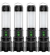 Hoxida Camping Lanterns Flashlight Rechargeable High Lumens- 2000 Meters Long Beam Super Bright L...